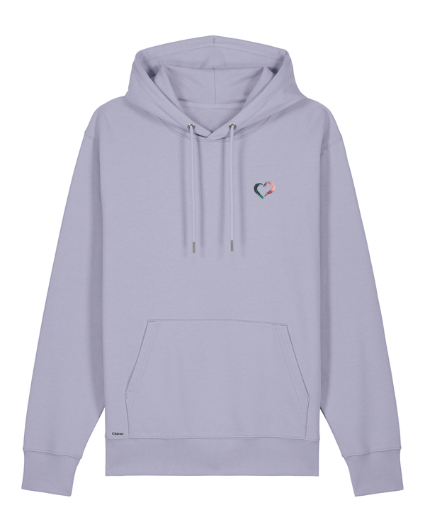 Bio-Baumwolle Hoodie mit geschwungenem Herz - Arts Edition