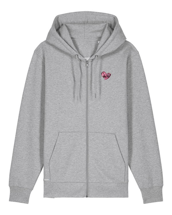 Bio-Baumwolle Zipper mit Think Big Herz - Arts Edition