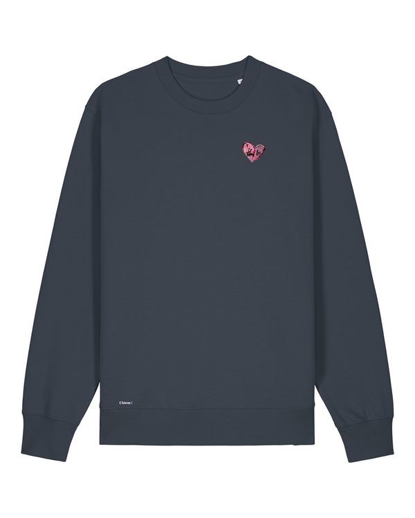 Bio-Baumwolle Sweater mit Think Big Herz - Arts Edition