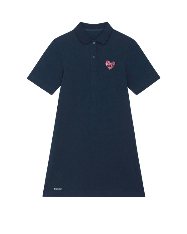 Bio-Baumwolle Polokleid mit Think Big - Arts Edition