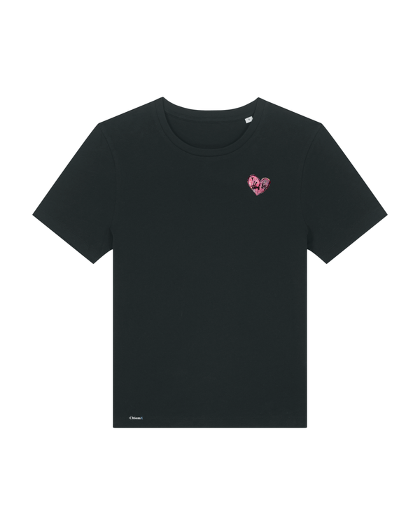 Bio-Baumwolle Frauen T-Shirt mit Think Big Herz - Arts Edition