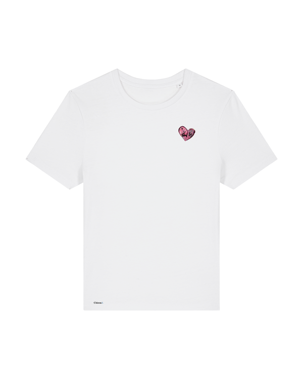 Bio-Baumwolle Frauen T-Shirt mit Think Big Herz - Arts Edition