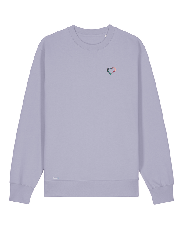 Bio-Baumwolle Sweater mit geschwungenem Herz - Arts Edition