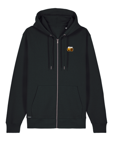 Bio-Baumwolle Zipper mit Bierkrügen - Bavarian Edition
