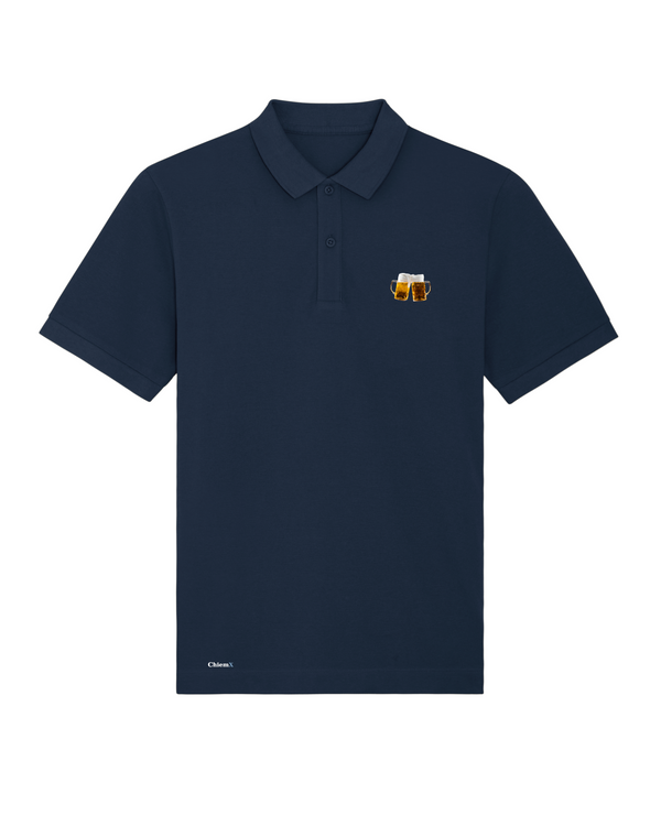 Bio-Baumwolle Polo mit Bier - Bavarian Edition