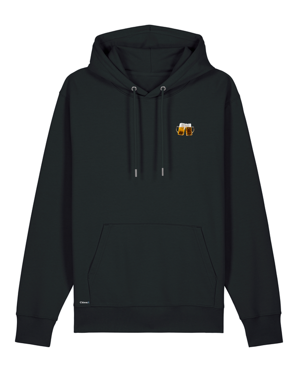 Bio-Baumwolle Hoodie mit Bierkrügen - Bavarian Edition