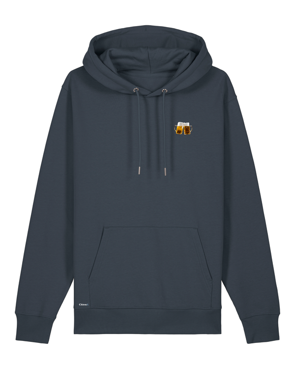 Bio-Baumwolle Hoodie mit Bierkrügen - Bavarian Edition