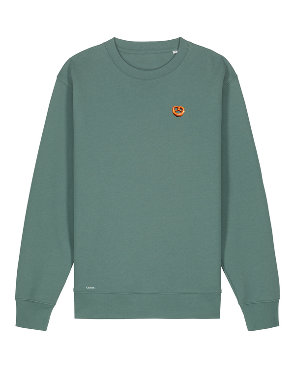 Bio-Baumwolle Sweater mit Breze - Bavarian Edition