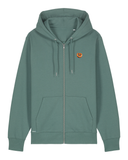 Bio-Baumwolle Zipper mit Breze - Bavarian Edition