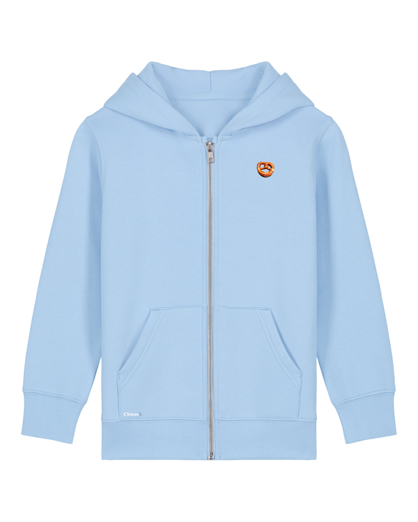 Bio-Baumwolle Kinder Zipper mit Breze - Bavarian Edition