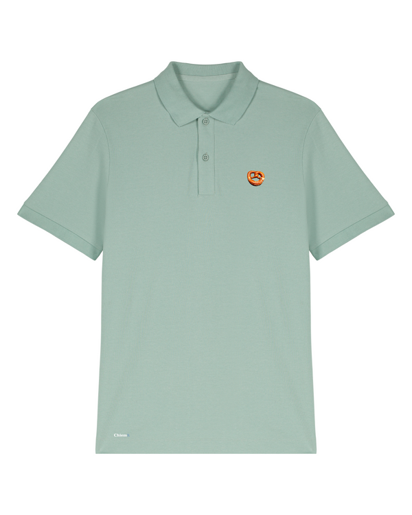 Bio-Baumwolle Polo mit Breze - Bavarian Edition