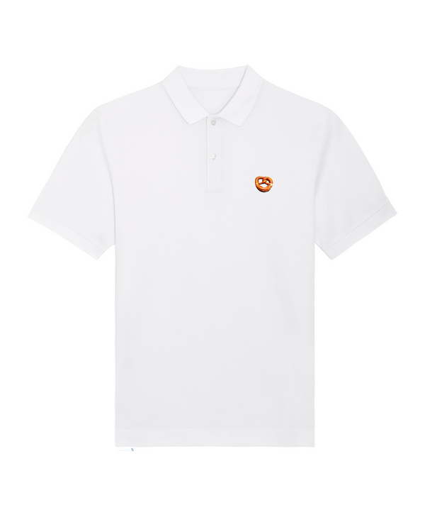 Bio-Baumwolle Polo mit Breze - Bavarian Edition