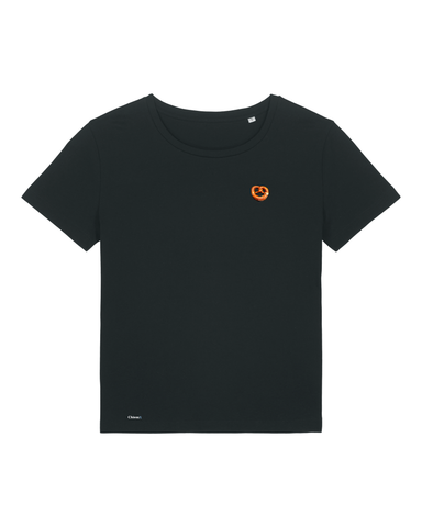 Bio-Baumwolle Frauen Rundhals T-Shirt mit Breze - Bavarian Edition