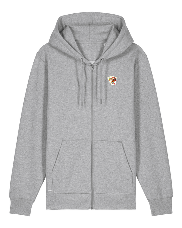 Bio-Baumwolle Zipper mit Wattkarten - Bavarian Edition