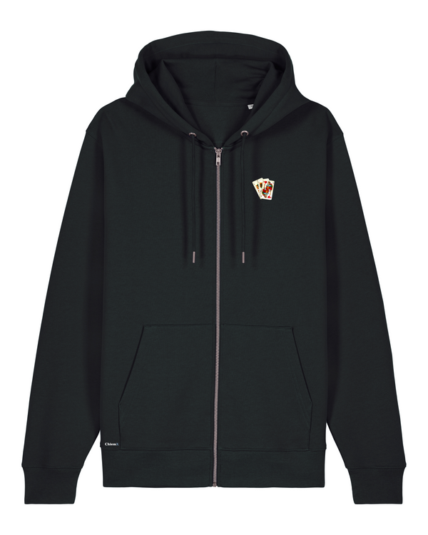 Bio-Baumwolle Zipper mit Wattkarten - Bavarian Edition