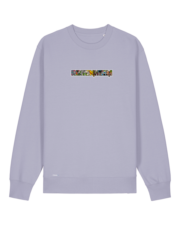 Bio-Baumwolle Sweater mit buntem Rosenheim Schriftzug - City Edition
