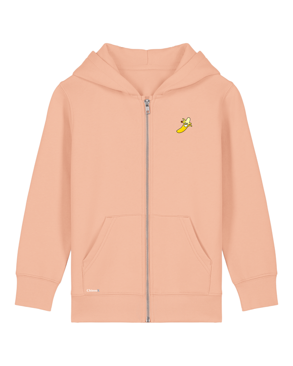 Bio-Baumwolle Kinder Zipper mit Banane - Fruits Edition