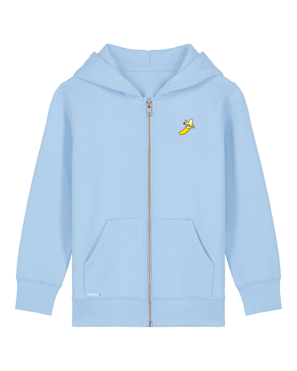 Bio-Baumwolle Kinder Zipper mit Banane - Fruits Edition