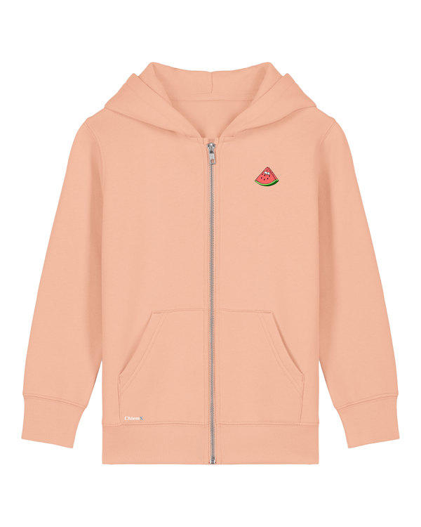 Bio-Baumwolle Kinder Zipper mit Melone - Fruits Edition