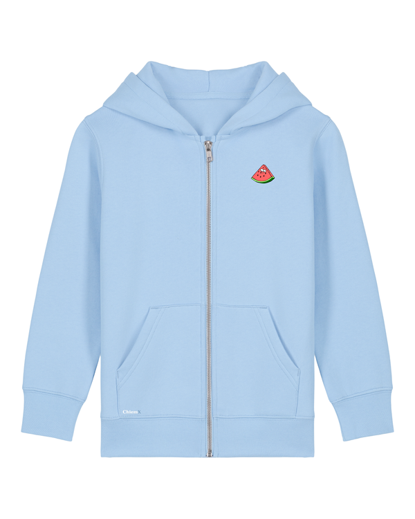Bio-Baumwolle Kinder Zipper mit Melone - Fruits Edition