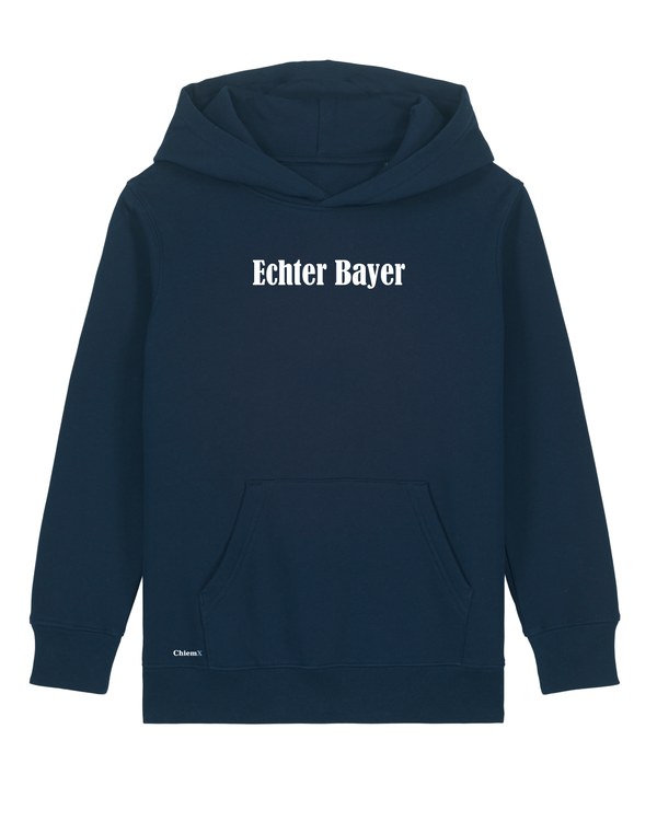 Bio-Baumwolle Kinder Hoodie mit "Echter Bayer" - Special Edition