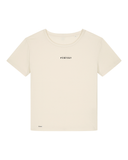Bio-Baumwolle Frauen Rundhals T-Shirt mit "Ganz & Garnicht PERFEKT" - Special Edition