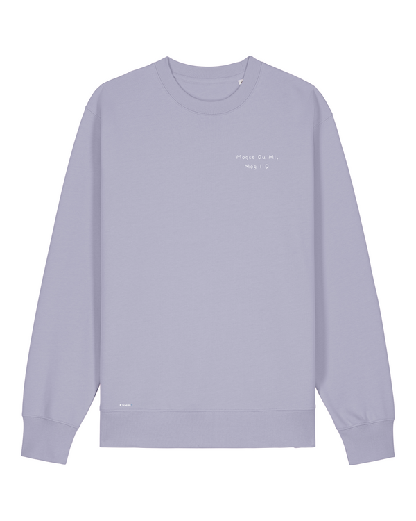 Bio-Baumwolle Sweater mit Mogst Du Mi, Mog I Di - Special Edition