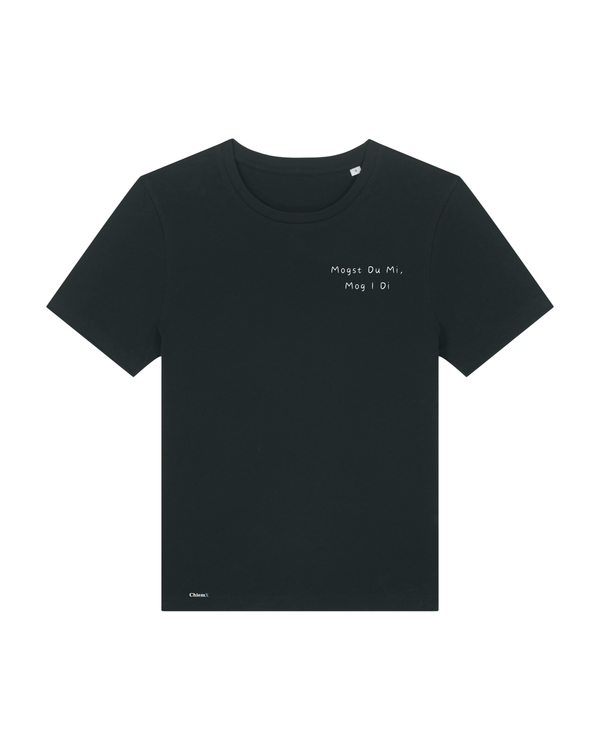 Bio-Baumwolle Frauen T-Shirt mit "Mogst Du Mi, Mog I Di"- Special Edition