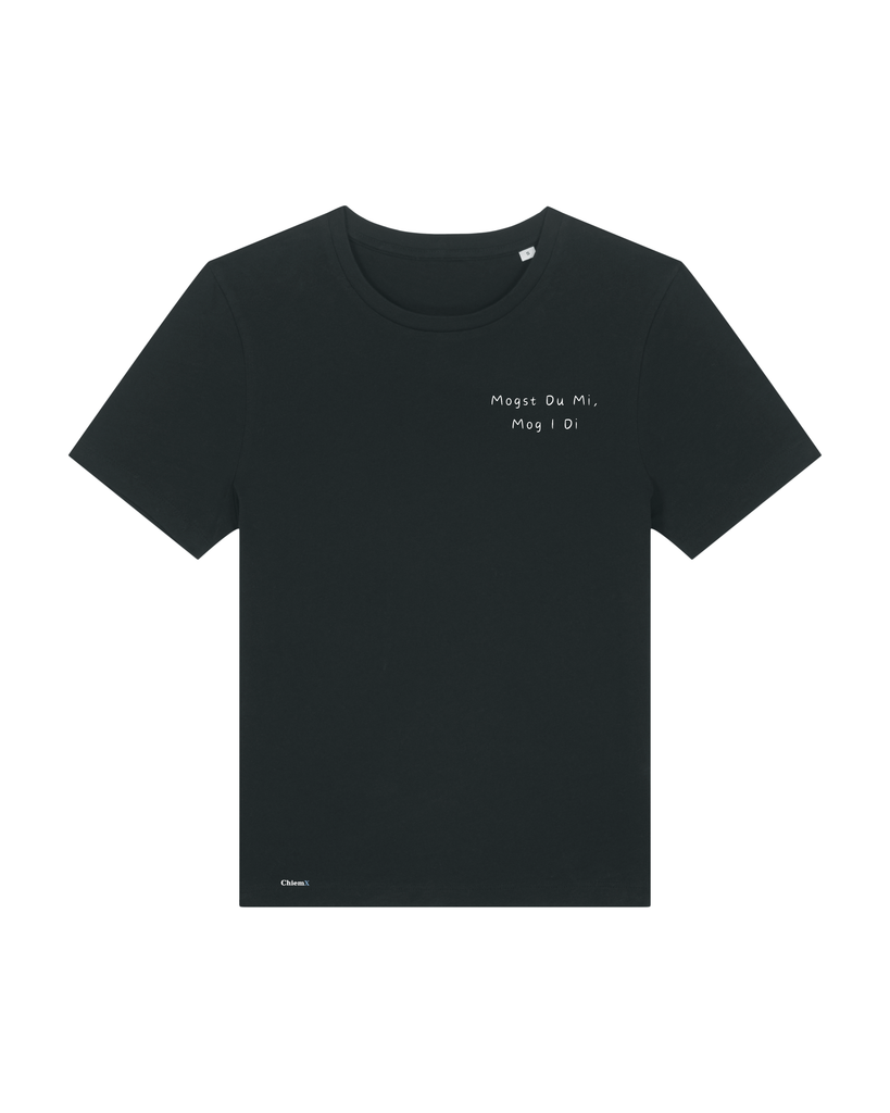 Bio Baumwolle Frauen T Shirt mit Mogst Du Mi Mog I Di Special Edit ChiemX