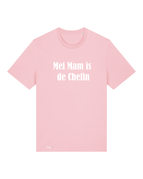 Bio-Baumwolle Kinder T-Shirt mit "Mei Mam is de Chefin" - Special Edition