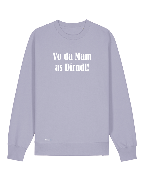 Bio-Baumwolle Kinder Sweater mit "Vo da Mam as Dirndl" - Special Edition