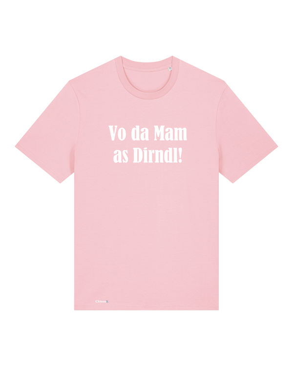 Bio-Baumwolle Kinder T-Shirt mit "Vo da Mam as Dirndl" - Special Edition