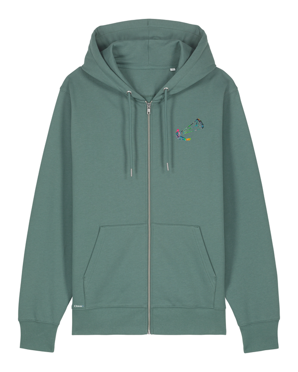 Bio-Baumwolle Zipper mit Kiter - Sport Edition