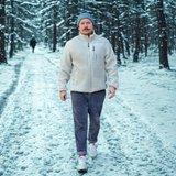 Sherpa Fleece Zipper - Beige