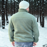 Sherpa Fleece Zipper - Olive