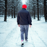 Sherpa Fleece Zipper - Schwarz