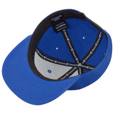 Ein Bild von einem blauen ChiemX Snapback Cap von unten